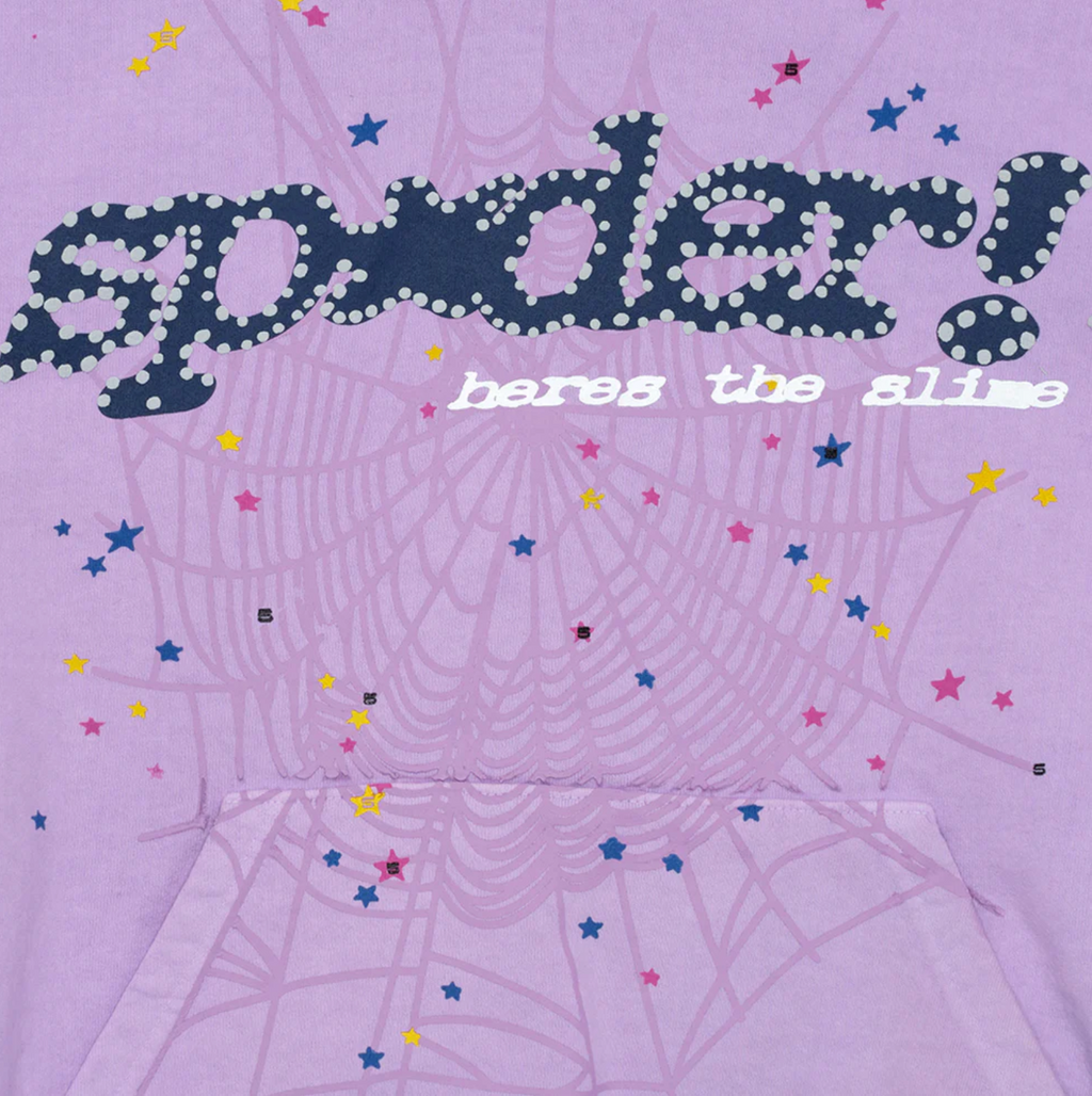Sp5der Acai Hoodie Purple