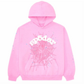 Sp5der OG Web Hoodie Pink