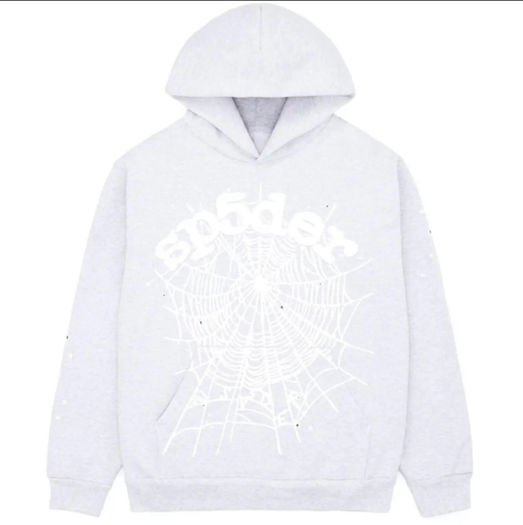 Sp5der OG Web Hoodie Heather Grey