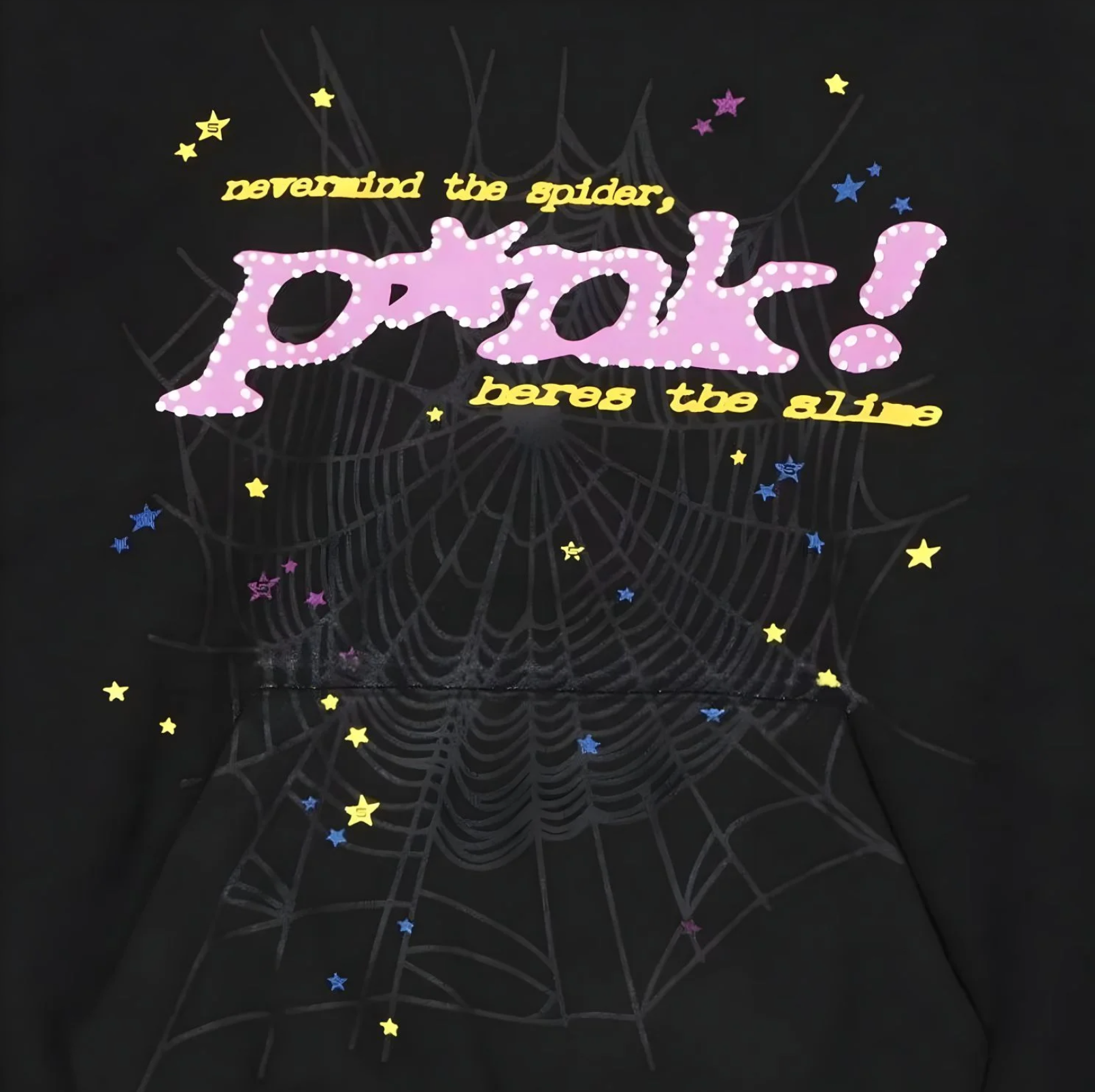 Sp5der P*NK Hoodie Black