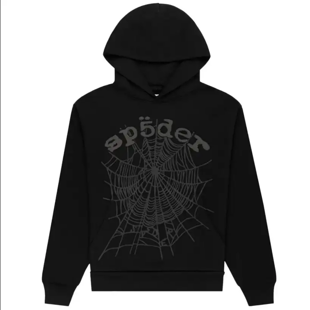 Sp5der OG Web V2 Phantom Hoodie – Black