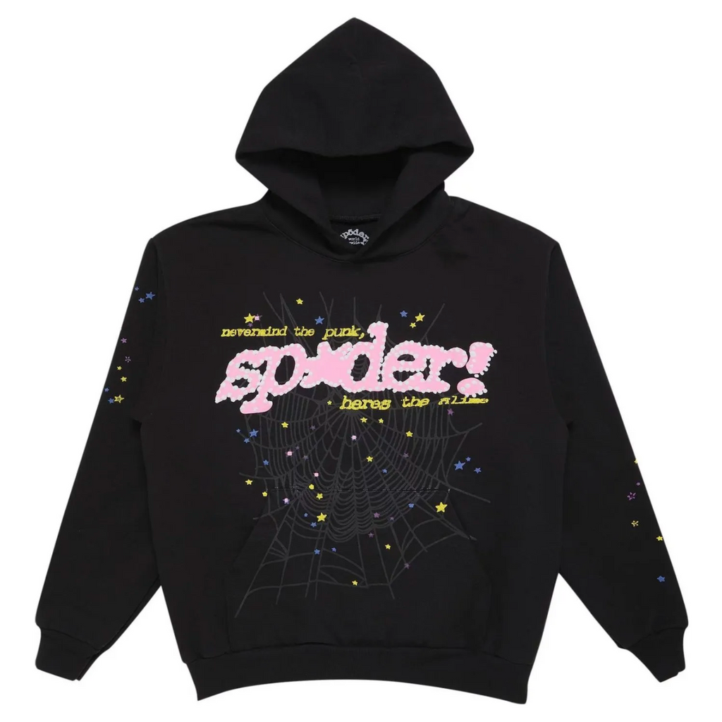 Sp5der P*nk Hoodie ‘Black’