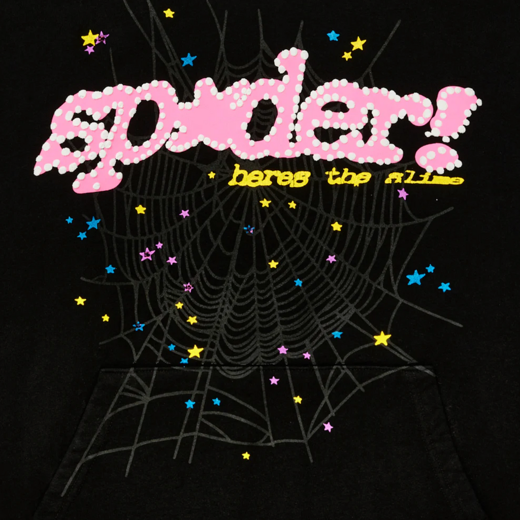 Sp5der P*nk Hoodie ‘Black’
