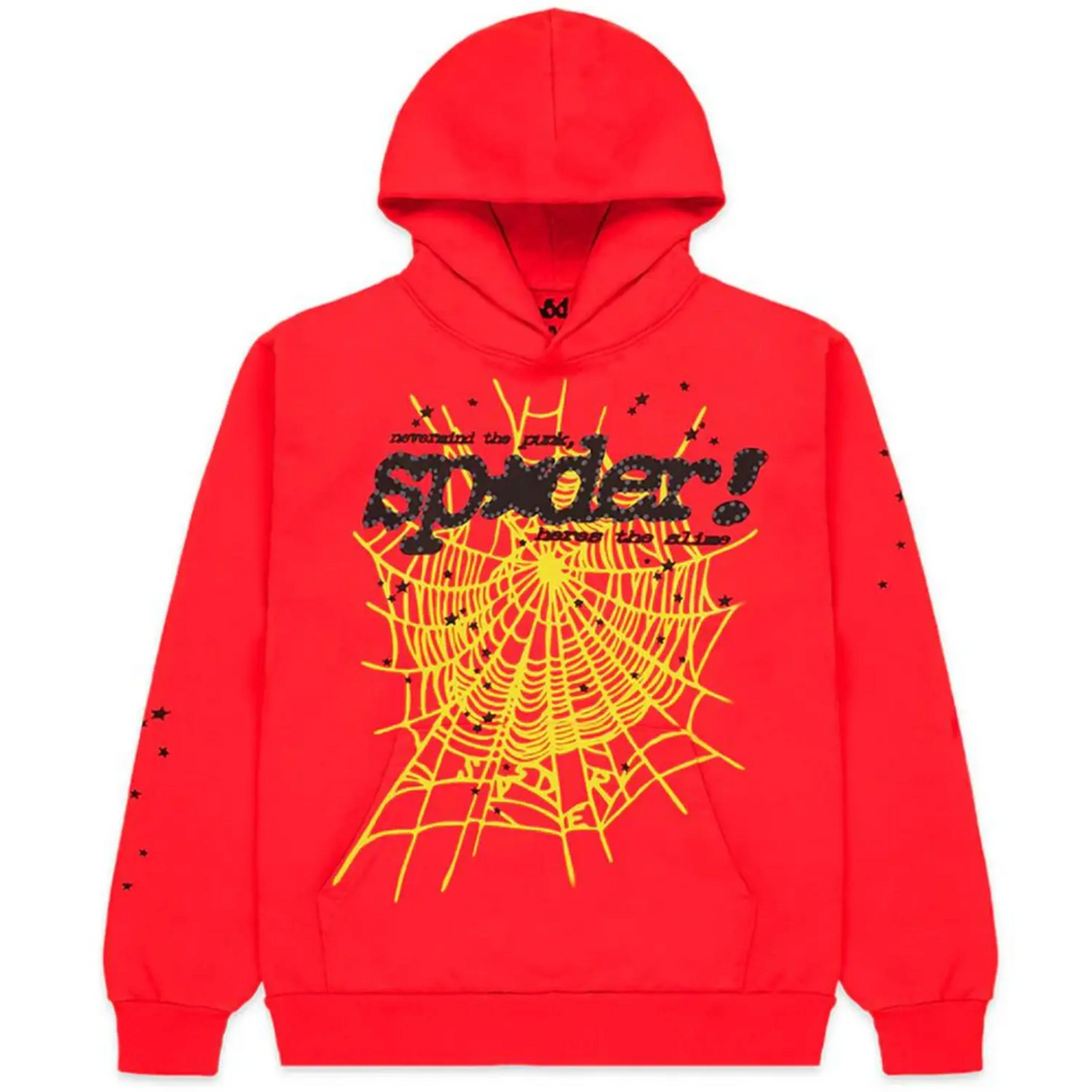 Sp5der P*NK V2 Hoodie Red