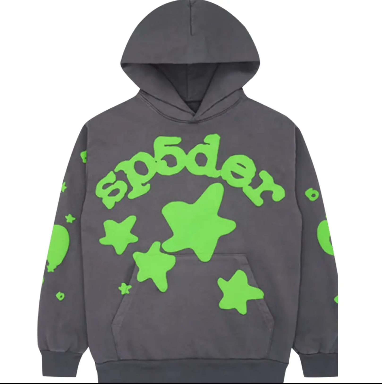 Sp5der Beluga Hoodie Grey/Green