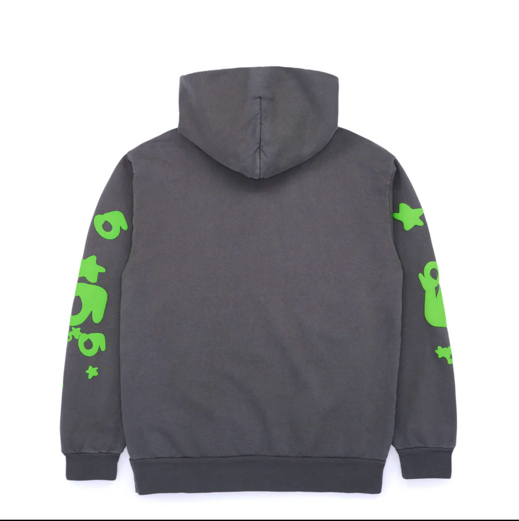 Sp5der Beluga Hoodie Grey/Green