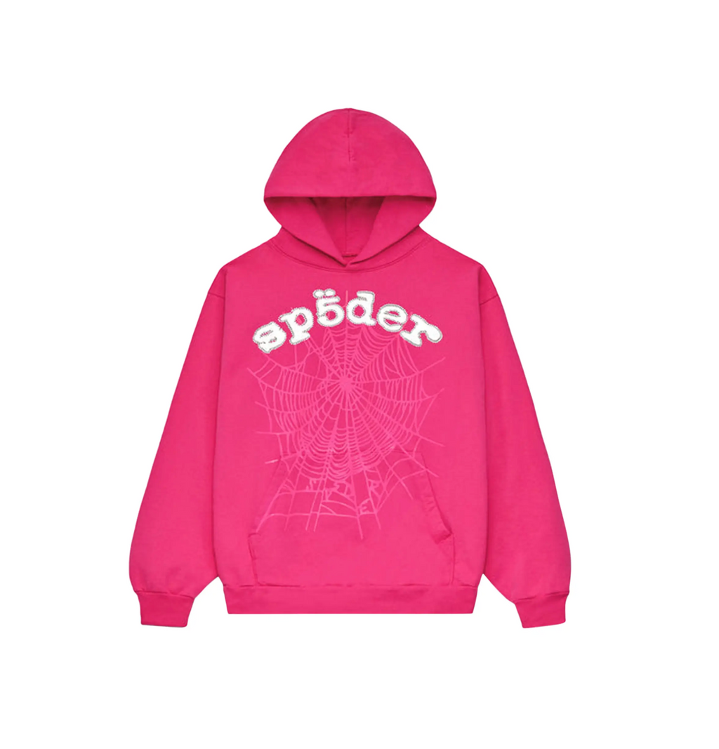 Sp5der Legacy Hoodie 'Pink/White'