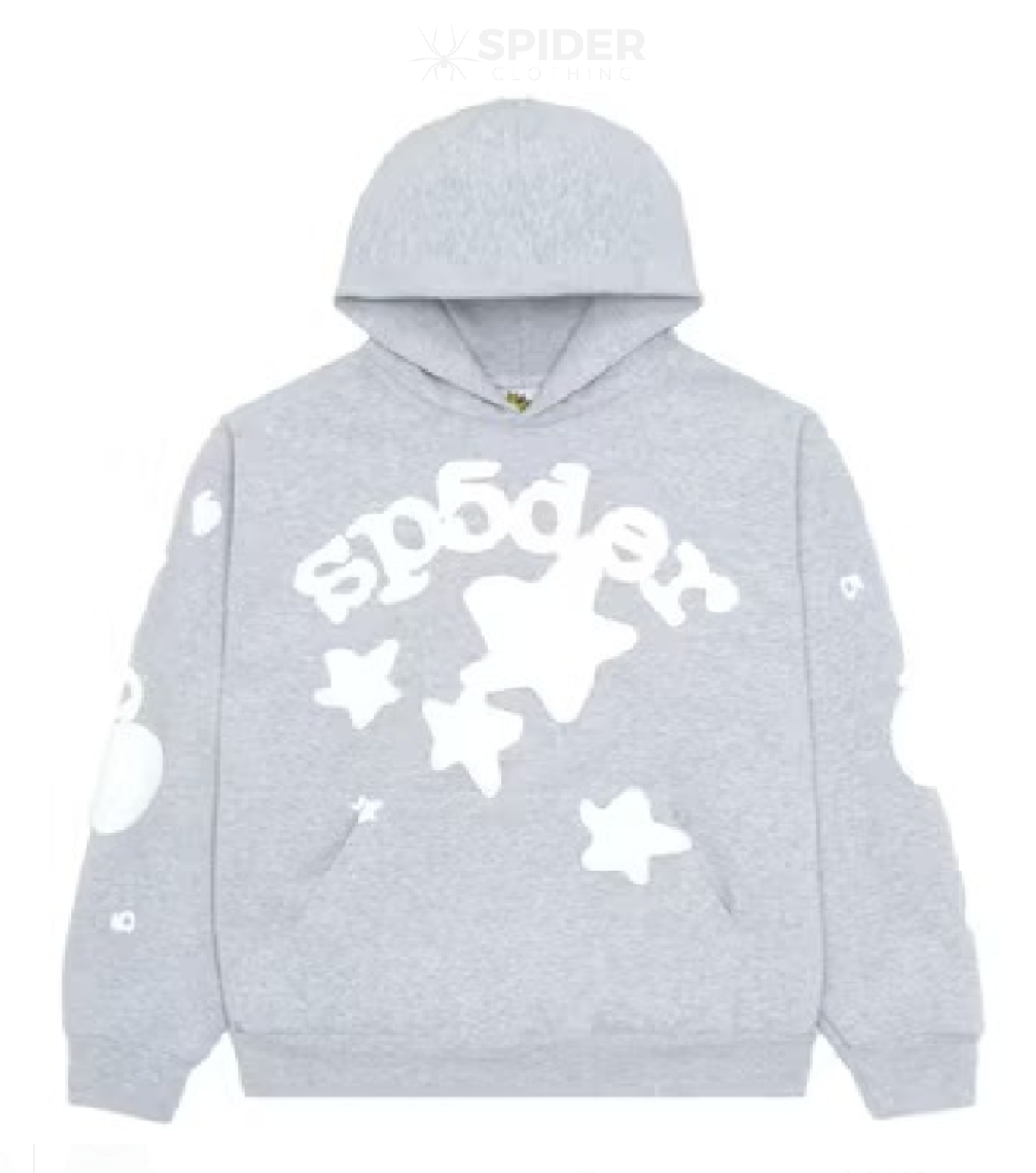 Sp5der Beluga Grey Hoodie