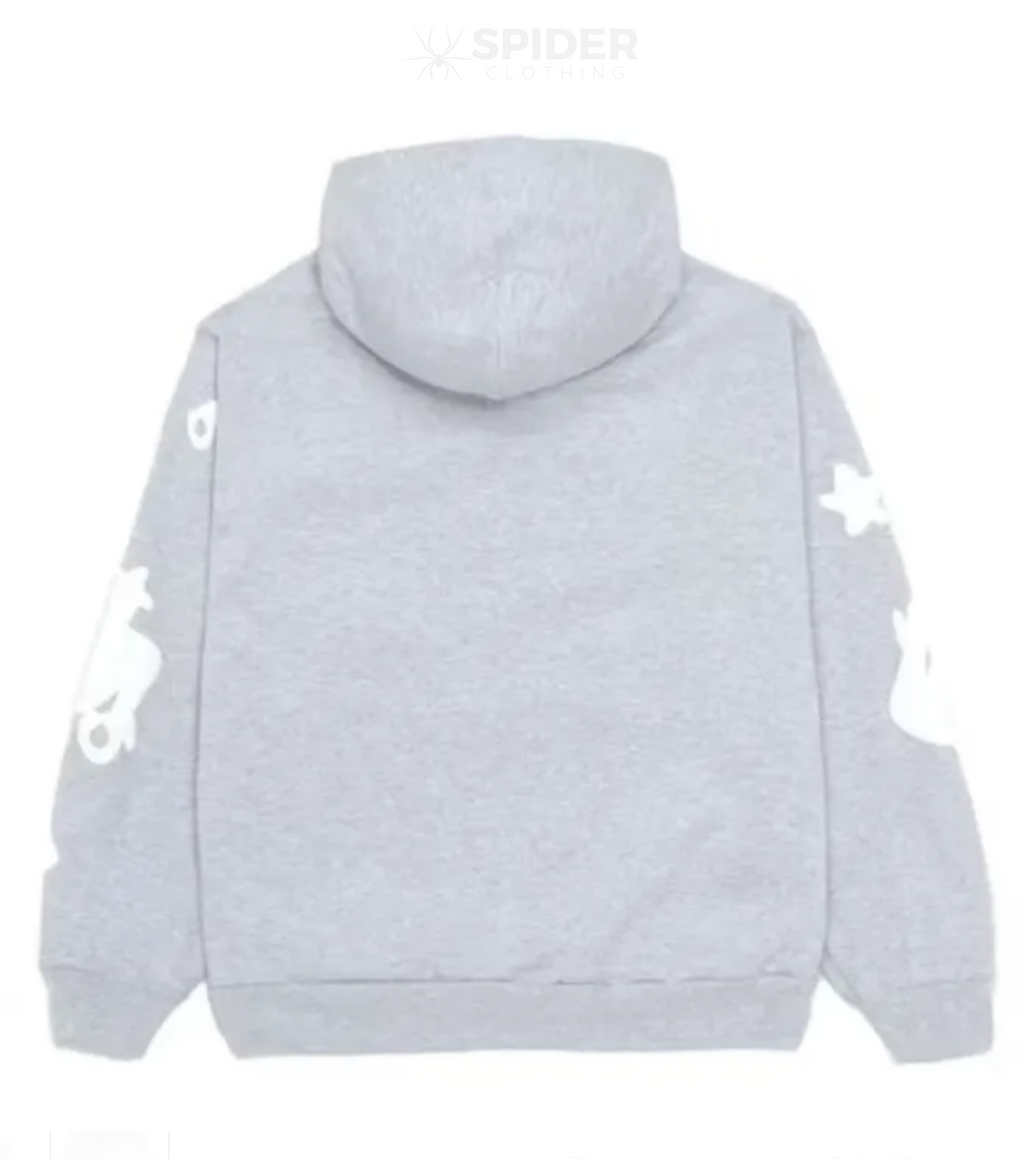 Sp5der Beluga Grey Hoodie
