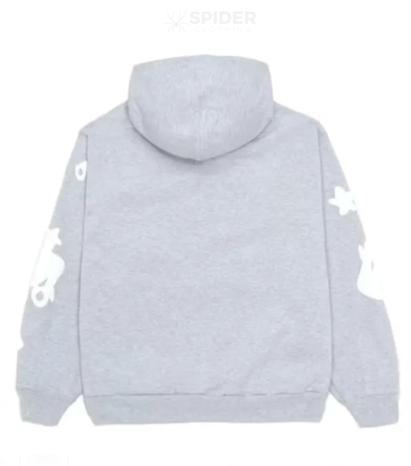 Sp5der Beluga Grey Hoodie