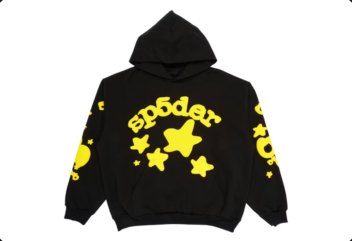 Spider Beluga Hoodie Black Yellow