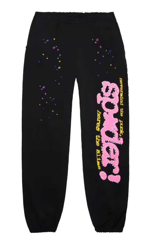 Sp5der P*NK V2 Sweatpants Black