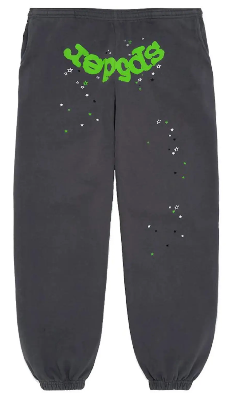 Sp5der Wait Web Sweatpants Slate Grey