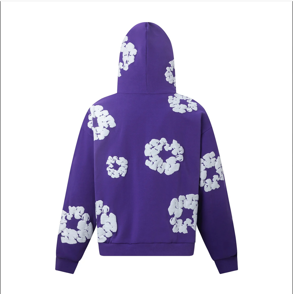 Denim Tears Cotton Wreath Hoodie Purple Core