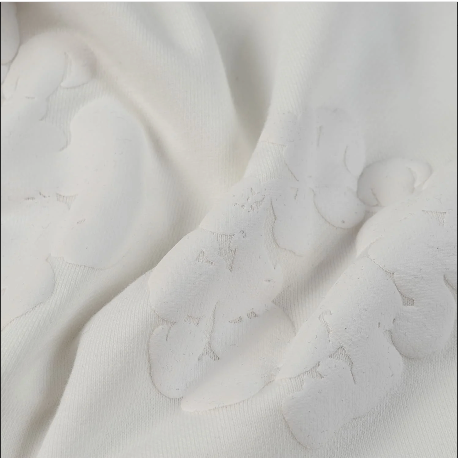 Denim Tears Cotton Wreath Embossed Hoodie White Minimal Core
