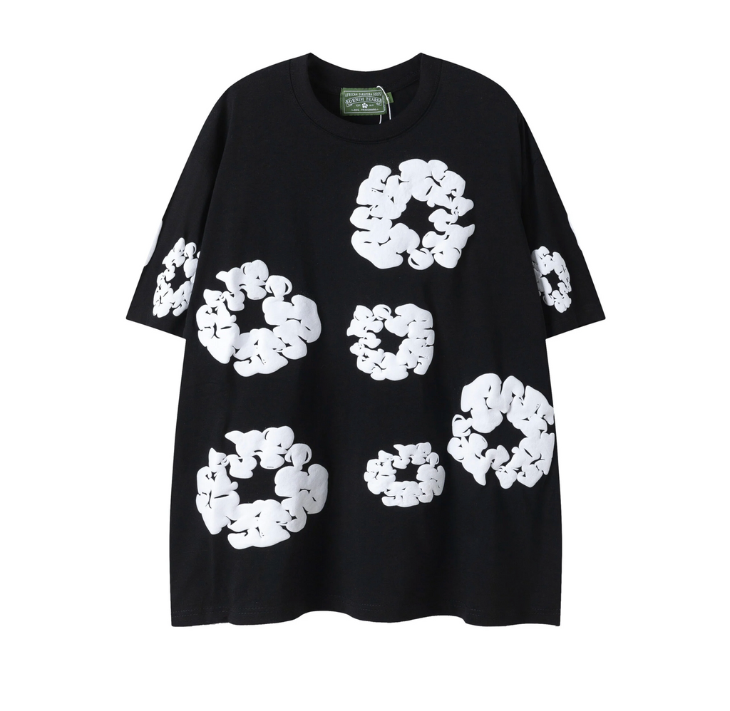 Denim Tears Cotton Wreath T-Shirt “Black Mono Classic”