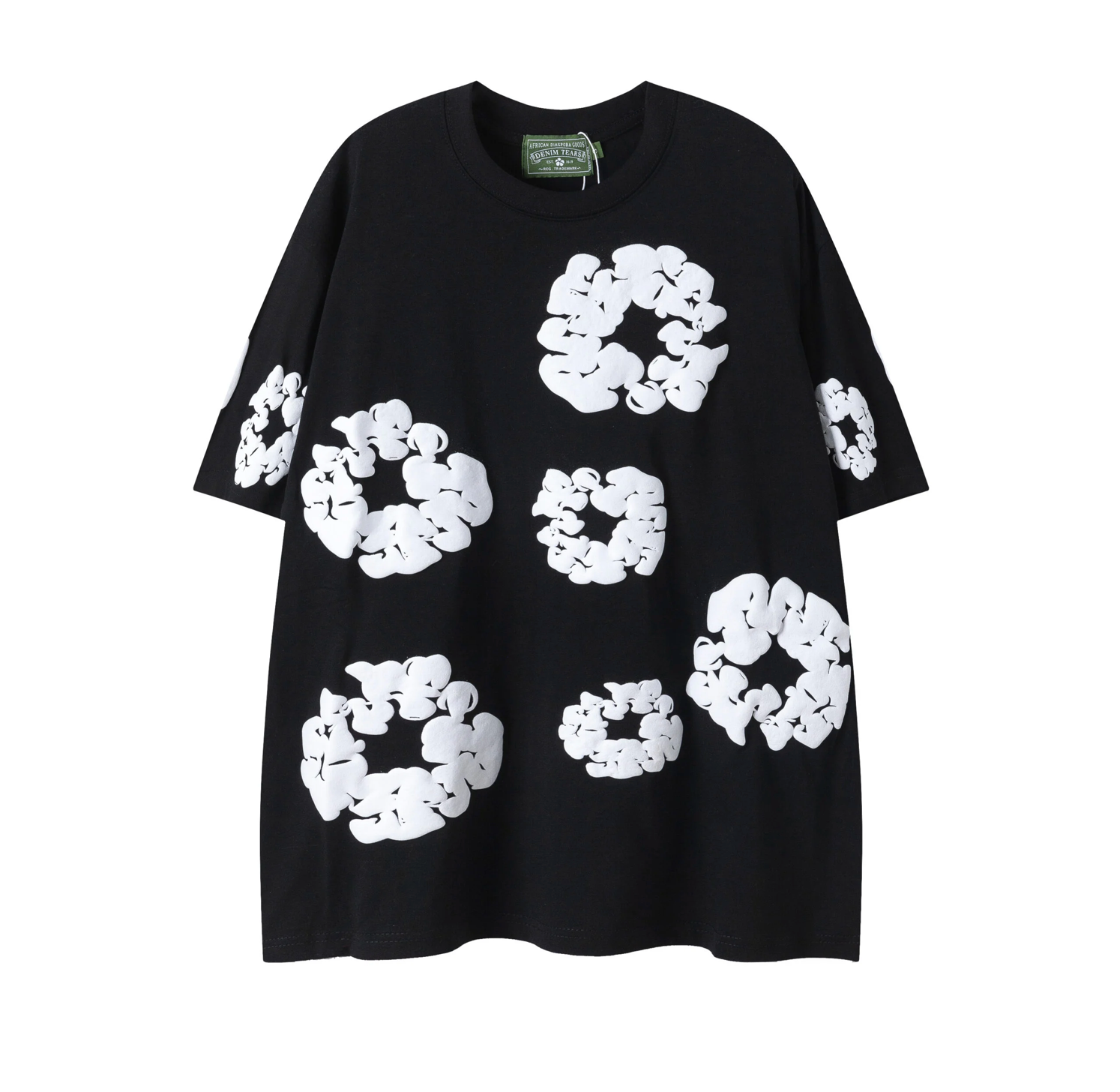 Denim Tears Cotton Wreath T-Shirt “Black Mono Classic”