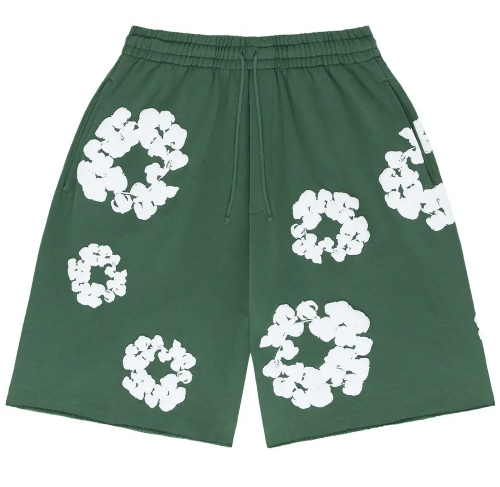 Denim Tears The Cotton Wreath Shorts Green