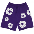 Denim Tears The Cotton Wreath Shorts Purple