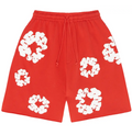 Denim Tears The Cotton Wreath Shorts Red