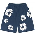 Denim Tears The Cotton Wreath Shorts Navy