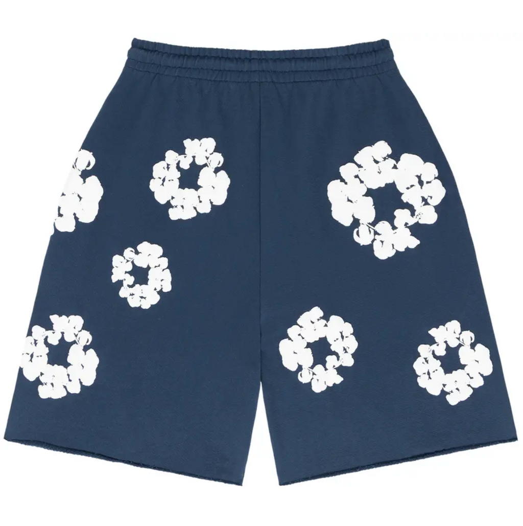 Denim Tears The Cotton Wreath Shorts Navy