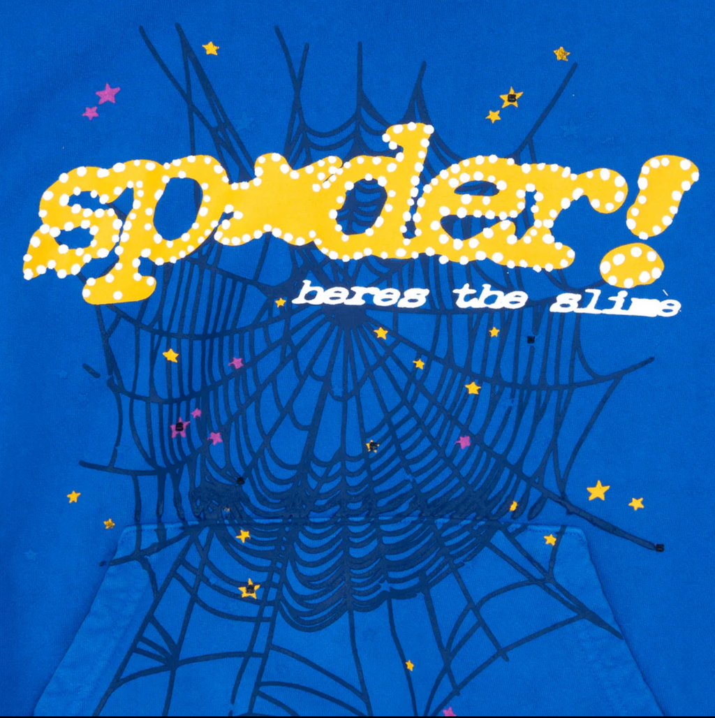 Sp5der TC Hoodie Blue