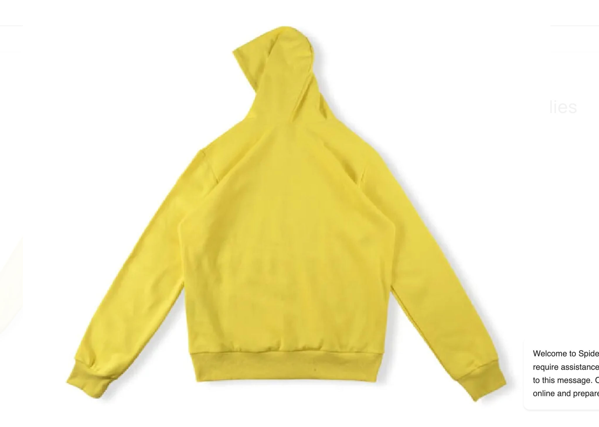 Sp5der Websuit Hoodie Yellow